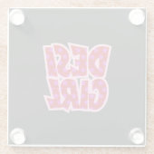 必需品ボリウッドインスパイアギフト ガラスコースター (裏面)