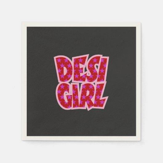 必需品ボリウッドインスパイアギフト スタンダードカクテルナプキン (正面)