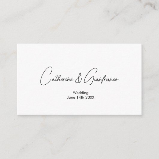 必須およびエレガントQRcodeの結婚詳細 エンクロージャーカード (正面)