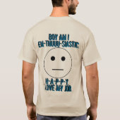 "必須のおもしろい"のワイシャツ Tシャツ (裏面)