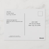 「必須の」感謝を伝えるぬりえページぬりえ ポストカード (裏面)