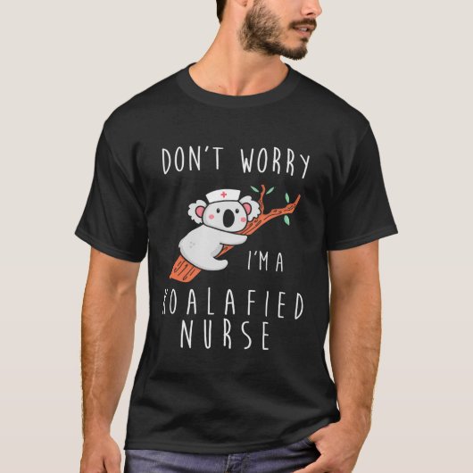 必須フロントラインの労働者おもしろいナース動物Koa Tシャツ (正面)