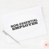 必須以外の従業員 楕円形シール (封筒)