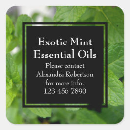 必須油カスタム印刷ビジネスボトルラベル スクエアシール