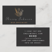 必須油スペシャリスト魔法描グラデーションボトル 名刺 (正面/裏面)