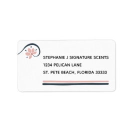 必須油パーソナライズされた差出人住所 ラベル