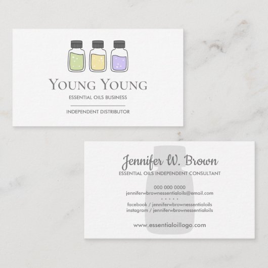 必須油ロゴデザイン 名刺 (正面/裏面)