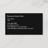 必須油及び代替医療 名刺 (裏面)