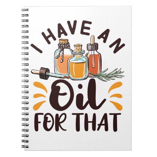必須油私はそれに対する油を持っている ノートブック (正面)