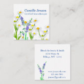 必須油認定アロマセラピストカスタム スクエア名刺 (正面/裏面)