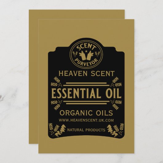 必須油香 案内状 (正面/裏面)