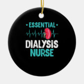 必須透析ナースインスリンおもしろい看護 セラミックオーナメント (正面)