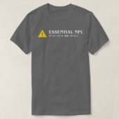 必須NPC おもしろい RPG Tシャツ (デザイン正面)