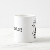 忌々しいマグ-白 コーヒーマグカップ (中央)