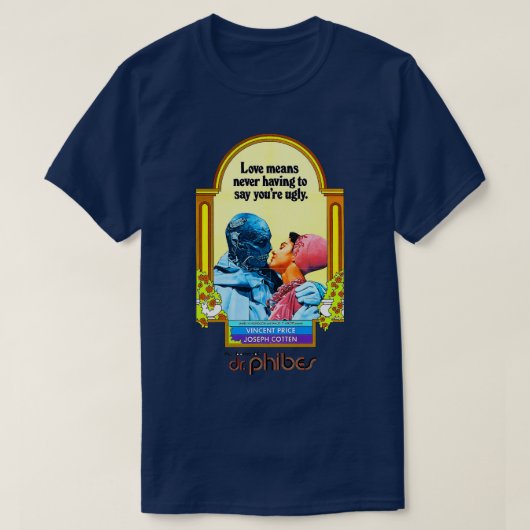 忌まわしいピベス博士のポスター Tシャツ (デザイン正面)