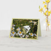 忌引き/紛失カード付き引用文 カード (黄色い花)