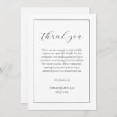 忌引エレガントサンキューカード サンキューカード (正面/裏面)