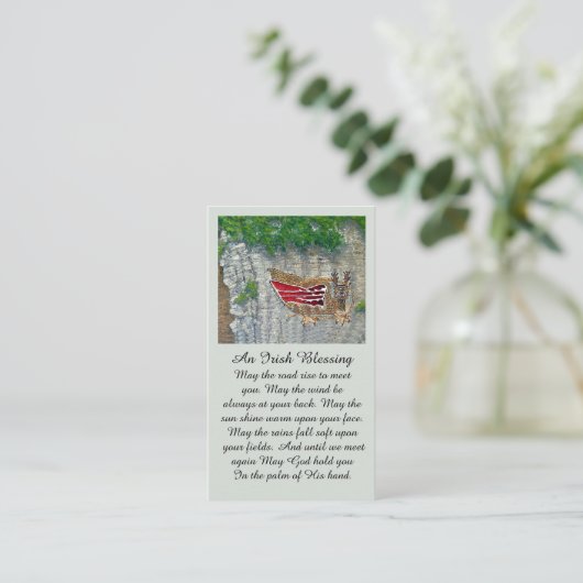 忌引記念慰霊証 名刺 (スタンド正面)