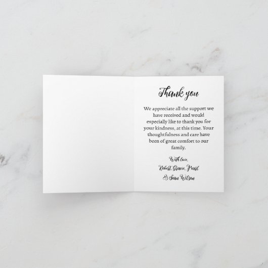 忌引 カード (内部)