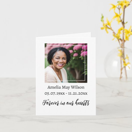 忌引 カード (黄色い花)