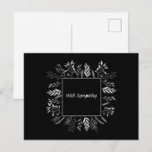 忌引、哀悼の意 シーズンポストカード (正面/裏面)