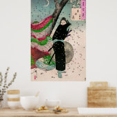 忍の丘の月 – 月岡芳年 ポスター (キッチン)