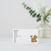 忍びおもしろい込む蜂蜜 名刺 (スタンド正面)