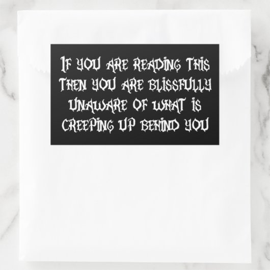 忍び寄る 長方形シール (バッグ)