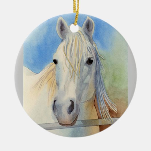 忍び笑いの落書き セラミックオーナメント (正面)