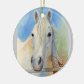 忍び笑いの落書き セラミックオーナメント (左)