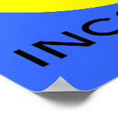 '忍び込み顔プリント ポスター (角)