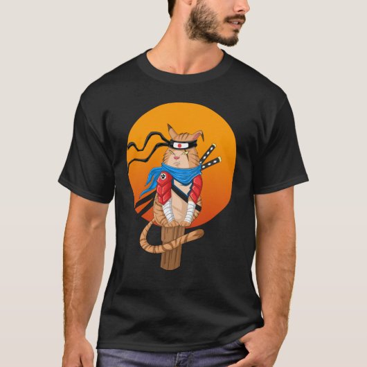 忍ネコ Tシャツ (正面)