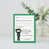 忍者ありがとうございました。色を変えて サンキューカード (スタンド正面)