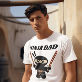 忍者おもしろいパパTシャツ Tシャツ