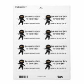 忍者とクロチェットフックラベル ラベル (フルシート)