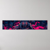 忍者と彼女の狼のアニメアート ポスター (正面)