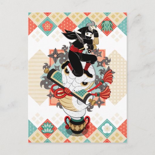 忍者と蛇2019(リメイク)/忍者とヘビ2019（リメイク） ポストカード (正面)