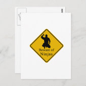 忍者に注意 ポストカード (正面/裏面)