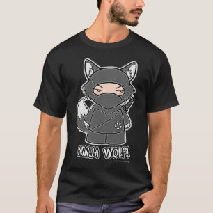 忍者のオオカミ! Tシャツ