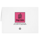 忍者のカップルの空白のなカード (裏面横)