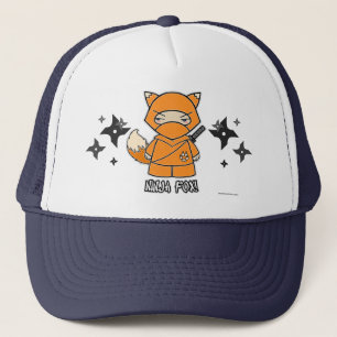 忍者のキツネ! Shurikensの帽子を使って キャップ