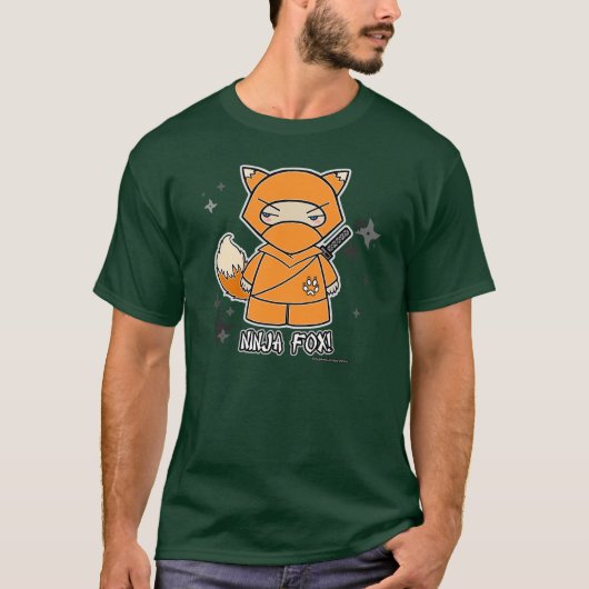 忍者のキツネ! Tシャツ (正面)