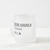 忍者のキャリアのゴール-セラピスト フロストグラスマグカップ (正面左)