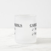 忍者のキャリアのゴール-セラピスト フロストグラスマグカップ (中央)