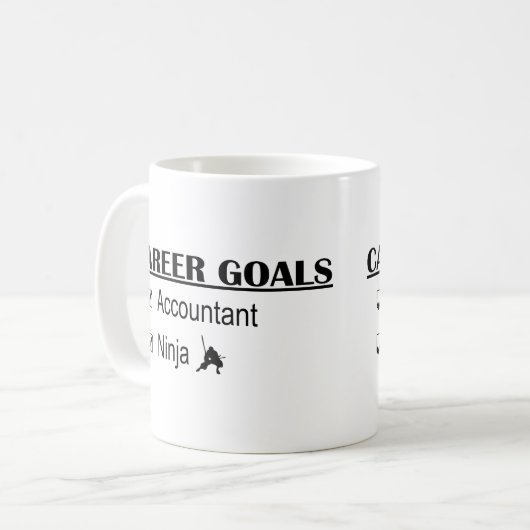 忍者のキャリアのゴール-会計士 コーヒーマグカップ (正面左)