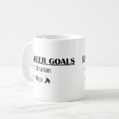 忍者のキャリアのゴール-司書 コーヒーマグカップ (正面左)