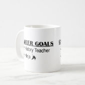 忍者のキャリアのゴール-歴史の先生 コーヒーマグカップ (正面左)