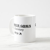 忍者のキャリアのゴール-秘書 コーヒーマグカップ (正面左)