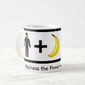 忍者のバナナのマグ コーヒーマグカップ (正面左)