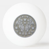 忍者のマンホール 卓球ボール (裏面)